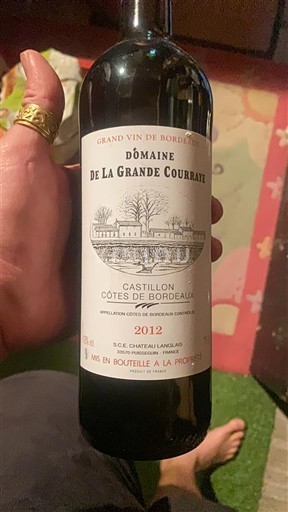 Bordeaux Castillon-côtes-de-bordeaux Domaine La Grande Courraye 2012