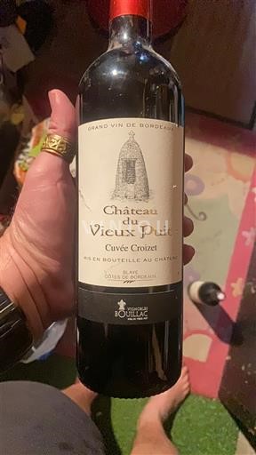 Bordeaux Blaye-Côtes-de-Bordeaux Château Vieux Puit Croizet 2018