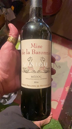 Bordeaux Médoc Baron Philippe de Rothschild Mise de la Baronnerie 2016