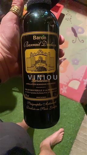 Bordeaux Barrail Duclos Barón 2002