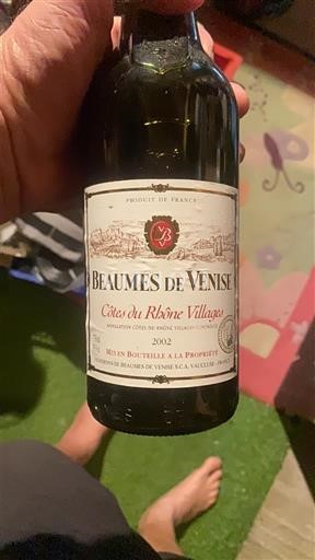 Thung lũng Rhône Beaumes de Venise Vignerons de Beaumes de Venise 2002