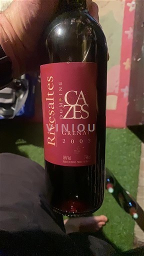 Roussillon Rivesaltes Domaine Cazes Grenat 2003