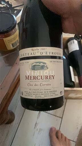 Burgund Mercurey Château Etroyes Clos des Corvées 2007