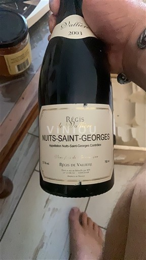 Bourgogne Nuits-saint-georges Régis de Vallière 2003