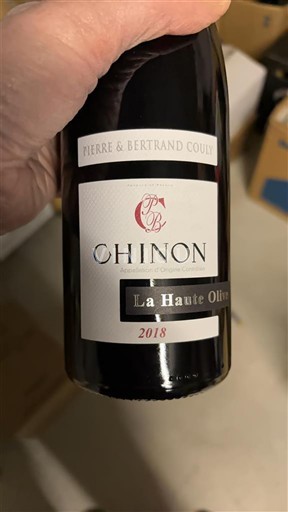 Vale do Loire Chinon Pierre & Bertrand Couly La Haute Olive 2018