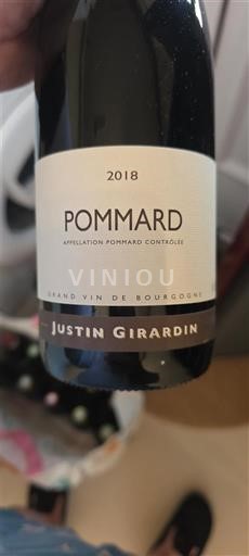 Burgundi Pommard Justin Girardin 2018