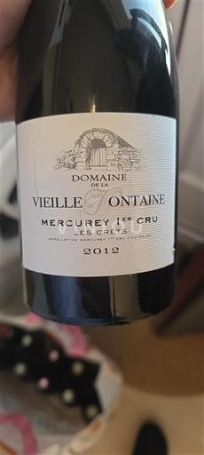 Bourgondië Mercurey Premier Cru Domaine La Vieille Fontaine Les Crêts 2012