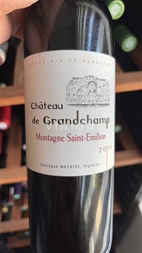 Bordeaux Montagne-saint-émilion Château Grandchamp 2019