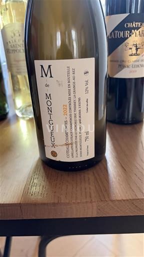 Champaña Champán Montgueux M de Montgueux 2022