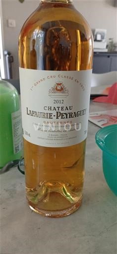 Bordeaux Sauternes Grand Cru Château Lafaurie-Peyraguey 2012