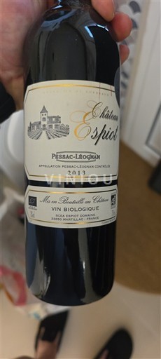 Bordeaux Pessac-Léognan Château Espiot 2013