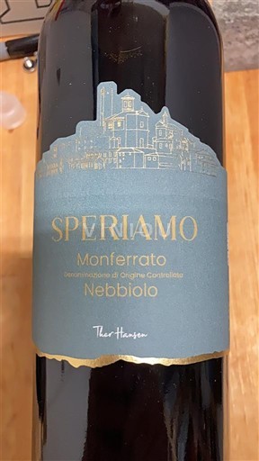 Piedmont Wines Monferrato Thor Hansen Speriamo 2022