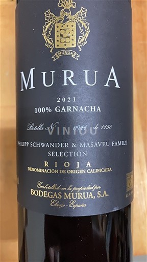 La Rioja Rioja Bodegas Murua Philipp Schwander & Masaveu Family Selection 2021
