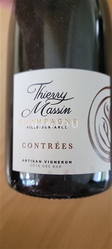 Vin Effervescent Blanc brut Contrées Thierry Massin Non millésimé France Champagne AOC methode_traditionnelle