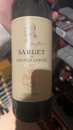 Bordeaux Saint-Julien Château Gruaud Larose Sarget de Gruaud Larose 2007