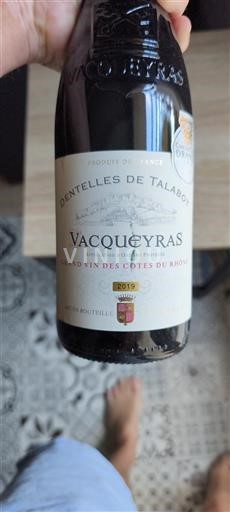 Rona dolina Vacqueyras Dentelles de Talabot 2019