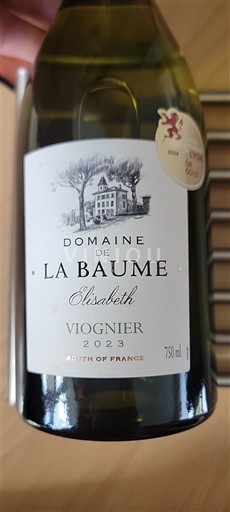 Languedoc-Roussillon Pays d'Oc Domaine La Baume Élisabeth 2023