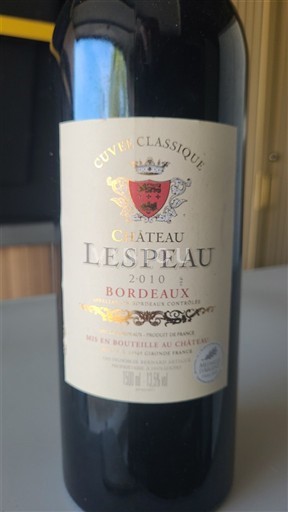 Bordeaux Château Lespeau Classique 2010