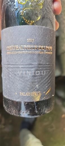 Rhônedalen Châteauneuf-du-Pape Palais bâtit 2017