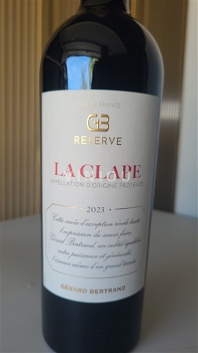 Vin Rouge sec GB Réserve Gérard Bertrand 2023 France Languedoc La Clape AOC