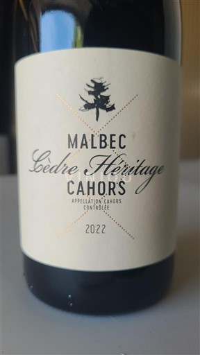 Sud-Ouest Cahors Château Cèdre Cèdre Héritage 2022