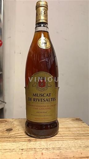 Roussillon Muscat de Rivesaltes Vignerons de Caze Cascatel année estimée 1998 Không niên vụ