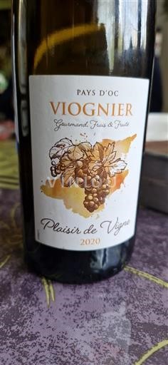 Languedoc-Roussillon Pays d'Oc Plaisir de Vigne 2020