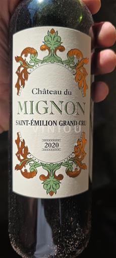 Bordeaux Saint-Émilion Grand Cru Grand Cru Château Mignon 2020