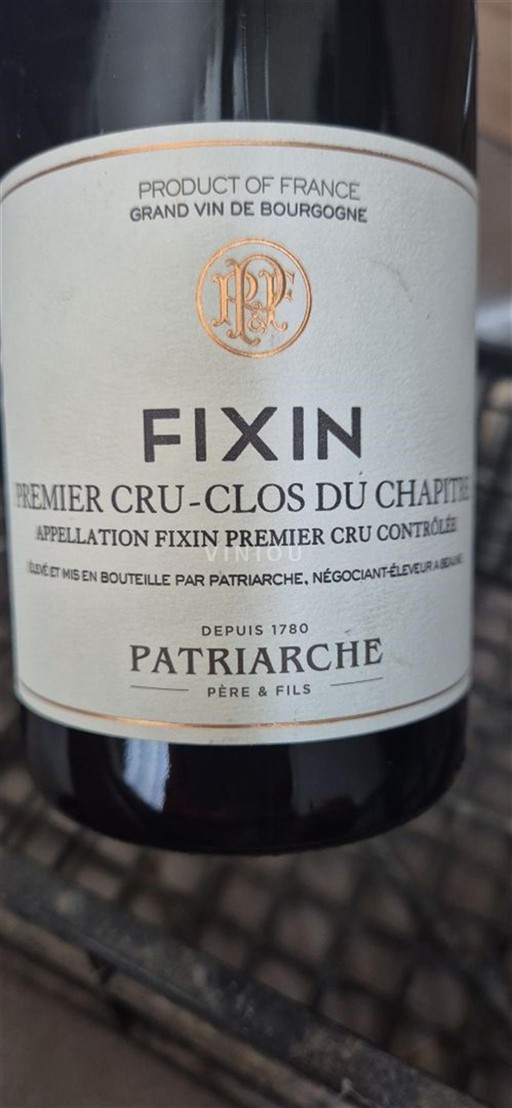 Borgogna Fixin Premier Cru Patriarche Père & Fils Premier Cru - Clos du Chapitre 2019