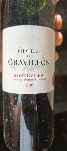 Burdeos Saint-Émilion Château Gravillon 2020