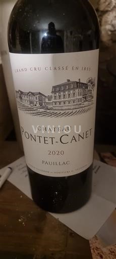 Bordeaux Pauillac Château Pontet-Canet 2020