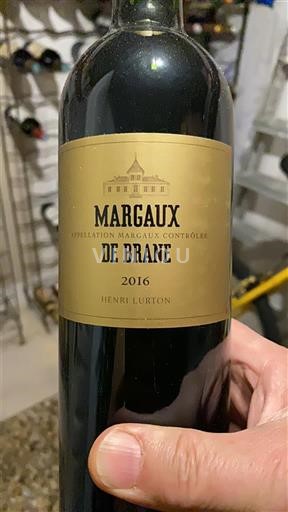 Bordeaux Margaux Château Brane-Cantenac Margaux de Brane 2016