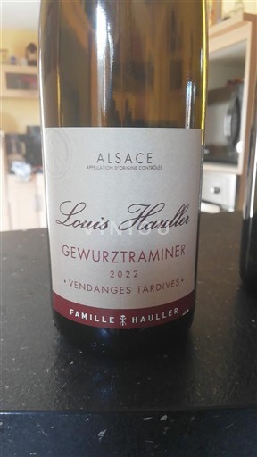 Alsace Vendanges Tardives Louis Hauller Vendanges Tardives 2022