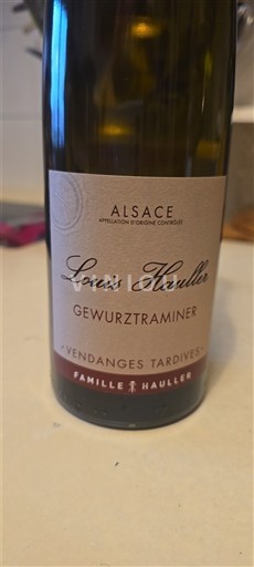 Alsace Vendanges Tardives Louis Hauller Vendanges Tardives 2022