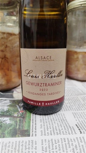 Alsacia Vendanges Tardives Louis Hauller Vendanges Tardives 2022