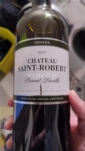 Bordeaux Graves Château Saint-Robert Poncel-Deville 2007