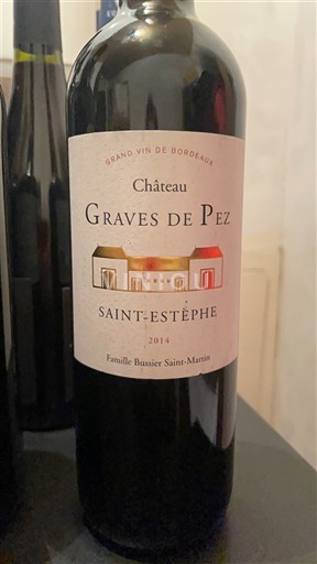 Bordeaux Saint-Estèphe Château Graves de Pez 2014