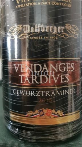 Alsacia Vendanges Tardives Wolfberger Vendanges Tardives Gewurztraminer 2018