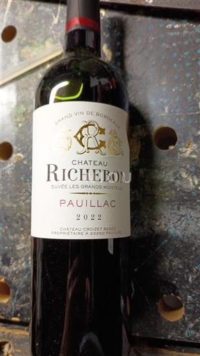 Bordeaux Pauillac Château Richebon Les Grands Mottets 2022