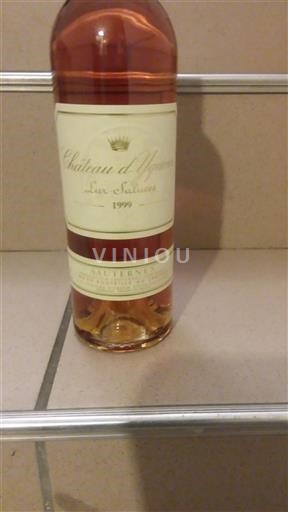 Bordeaux Sauternes Premier Cru Château Yquem 1999