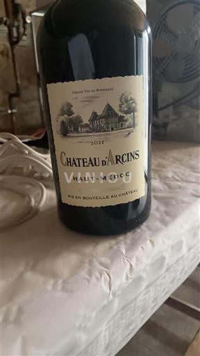 Bordeaux Haut-Médoc Château Arcins 2021