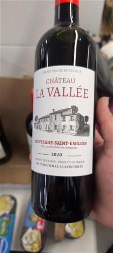 Bordeaux Montagne-saint-émilion Château La Vallée 2020