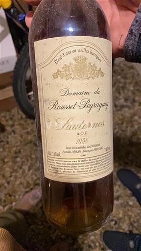Bordeaux Sauternes Domaine Rousset-Peyraguey 1998