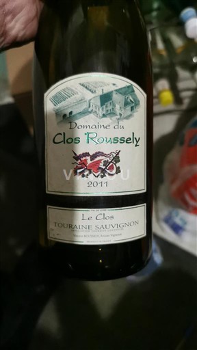 Thung lũng sông Loire Touraine Domaine Clos Roussely Le Clos 2011