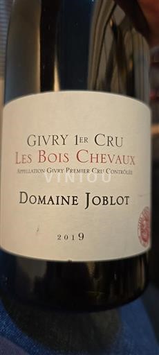 Burgundi Givry Premier Cru Domaine Joblot Les Bois Chevaux 2019