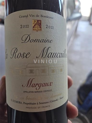 Bordeaux Margaux Domaine La Rose Maucaillou 2022