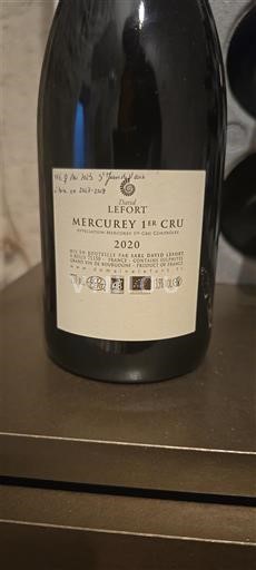 Burgundi Määrittelemätön Premier Cru Lefort 2020