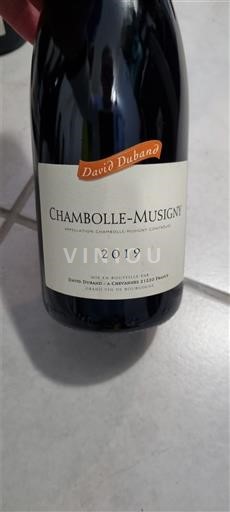 Borgogna Chambolle-Musigny David Duband 2019