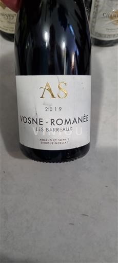 Borgogna Vosne-Romanée Arnaud et Sophie Smagghe-Dollat Les Barreaux 2019
