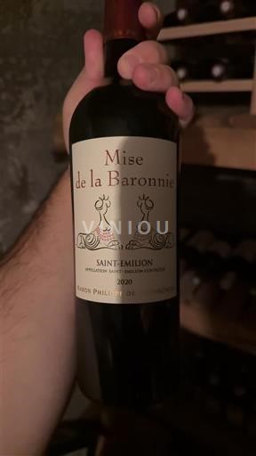 Bordeaux Saint-Émilion Baron Philippe de Rothschild Mise de la Baronnerie 2020